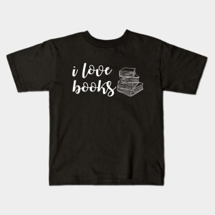 I Love Books reader Kids T-Shirt